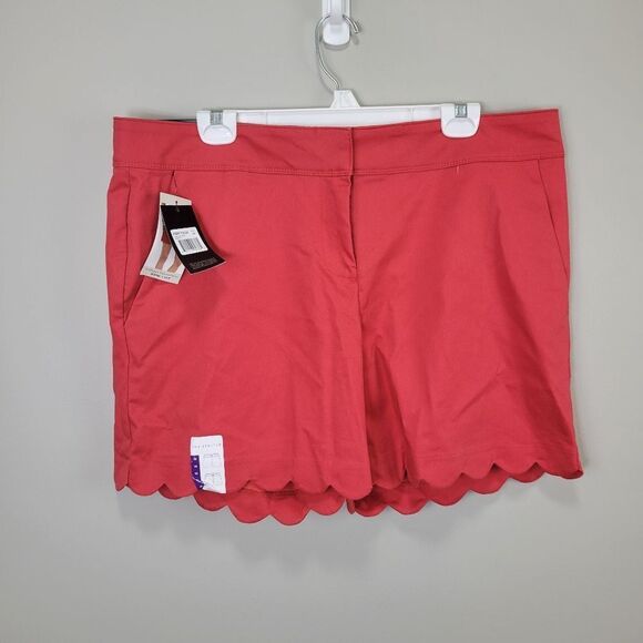 The Limited Scalloped Tailored‎ Short Scarlet Size 16 - Picture 1 of 9